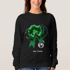 Funny St Patrick's Day Kleeblatt & Coquette Nurse Sweatshirt