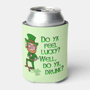Funny St Patrick's Day Leprechaun Betrunken Dosenkühler