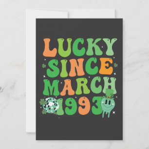 Funny St Patrick's Day Lucky Seit März 1993 Dankeskarte