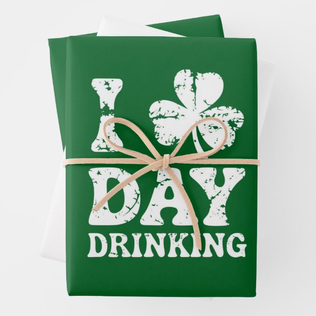 Funny St. Patricks Day Party St Pats Sonnenbrand t Geschenkpapier Set (Beispiel)