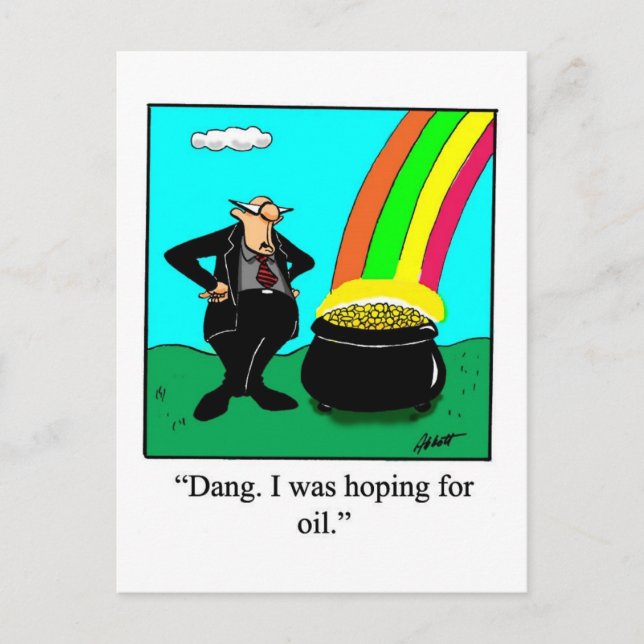 Funny St. Patrick's Day Postcard Postkarte (Vorderseite)
