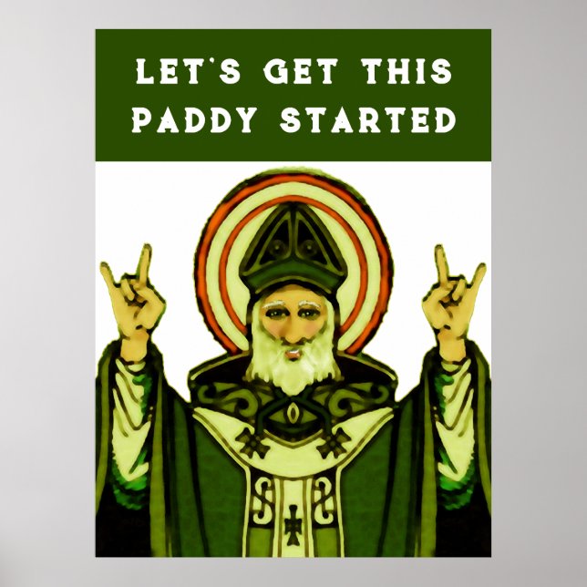 Funny St. Patrick's Day Poster (Vorne)