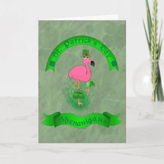 Funny St. Patrick's Day Shenanigans Card Karte (Vorderseite)