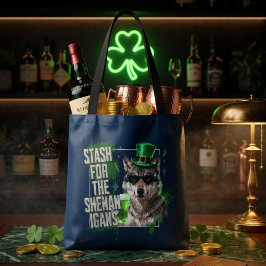 Funny St Patricks Day Stash For Shenanigans Tasche