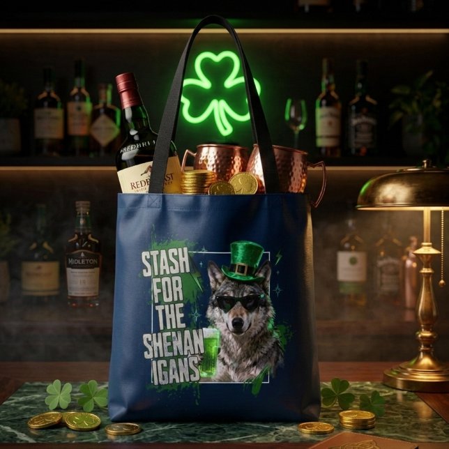 Funny St Patricks Day Stash For Shenanigans Tasche (Von Creator hochgeladen)
