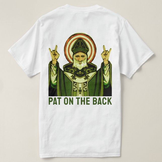 Funny St Patrick's Day T-Shirt (Design Rückseite)