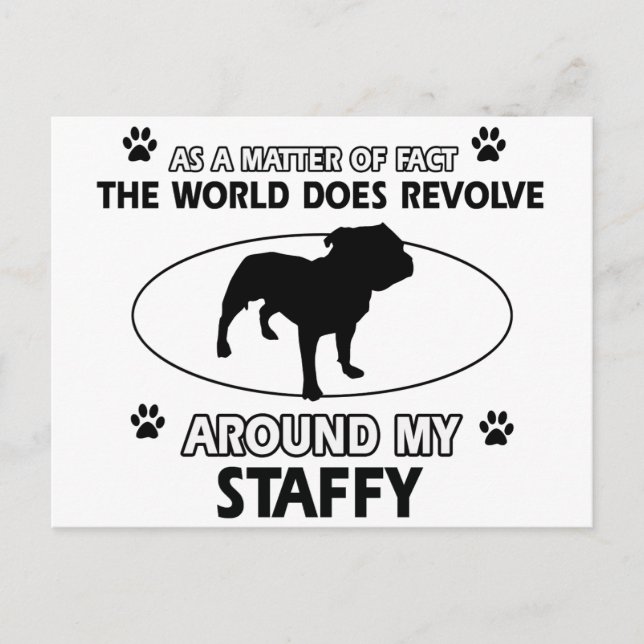Funny Staff Designs Postkarte (Vorderseite)