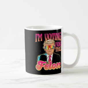 Funny Stand mit Trump Abstimmung 4 Trump 2024 Gesc Kaffeetasse