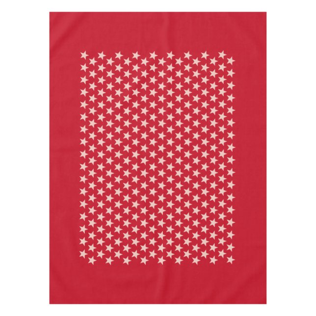 Funny Stars Pattern transparent + Ihr Hintergrund Tischdecke (Vorderseite)