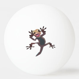 Funny Startling Lizard Gecko Tischtennisball