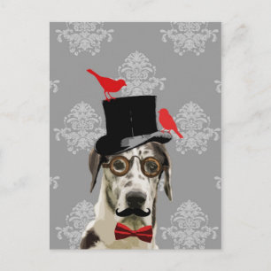 Funny Steampunk Postkarte