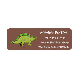 Funny stegosaurus dinosaurus Cartoon