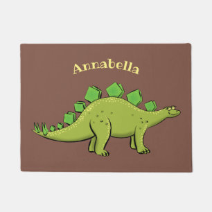 Funny stegosaurus dinosaurus Cartoon Fußmatte