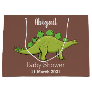 Funny stegosaurus dinosaurus Cartoon Große Geschenktüte