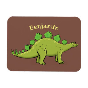 Funny stegosaurus dinosaurus Cartoon Magnet