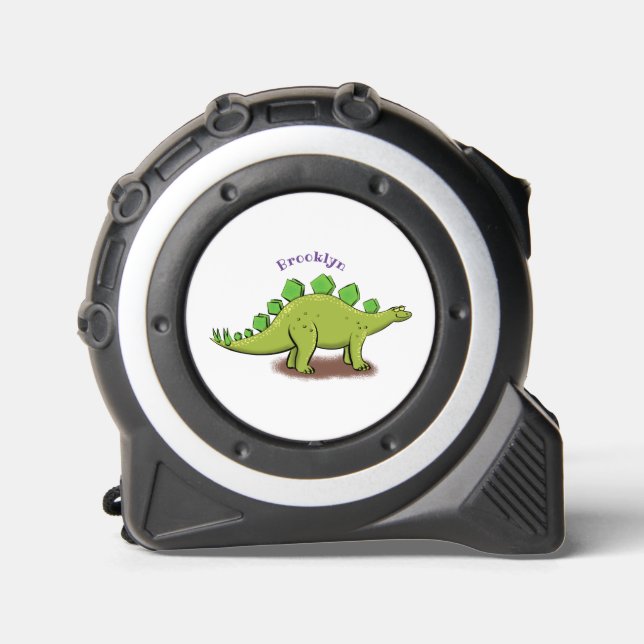 Funny stegosaurus dinosaurus Cartoon Maßband (Vorderseite)