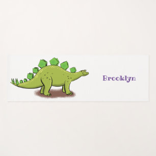 Funny stegosaurus dinosaurus Cartoon Yogamatte