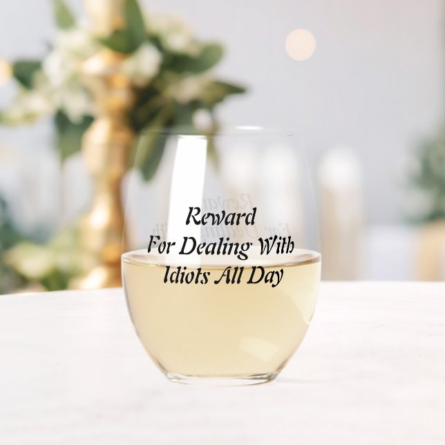 Funny Stemless Weinglas Weinglas Ohne Stiel (Insitu (Hochzeit))