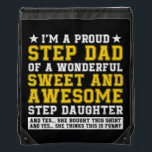 Funny Step Dad Fathers Day Gift Step Daughter Sportbeutel<br><div class="desc">Funny Step Dad Fathers Day Gift Step Daughter Stepdad Gift. Perfect gift for your dad,  mom,  papa,  men,  women,  friend and family members on Thanksgiving Day,  Christmas Day,  Mothers Day,  Fathers Day,  4th of July,  1776 Independent day,  Veterans Day,  Halloween Day,  Patrick's Day</div>