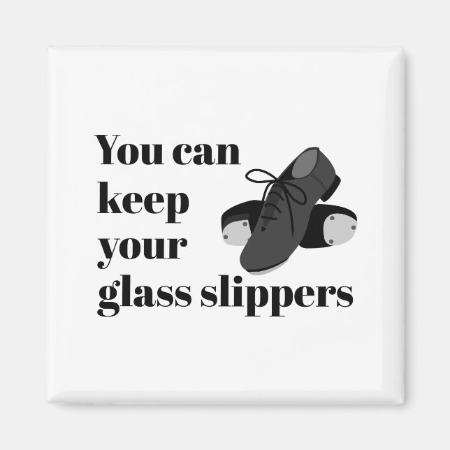 Funny Stich Dance Student oder Lehrer Glass Slippe Magnet (Vorne)