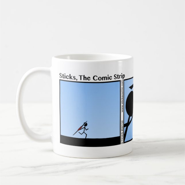 Funny Stickman Javelin Tasse (Links)