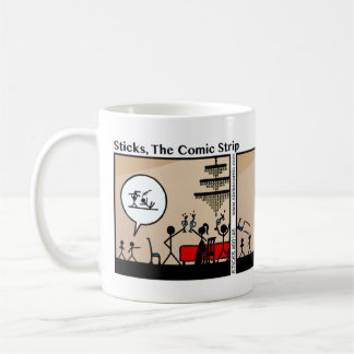 Funny Stickman Pullstuhl Tasse