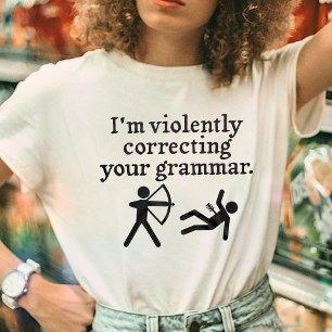 Funny "Stille Korrektur eures Grammatikrauts" Spoo T-Shirt