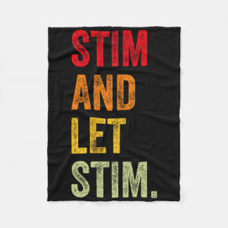 Funny Stim und Ließ Stim Autismus Aufklärungsmonat Fleecedecke