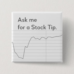Funny Stock Market Button, Broker, Händler Geschen Button