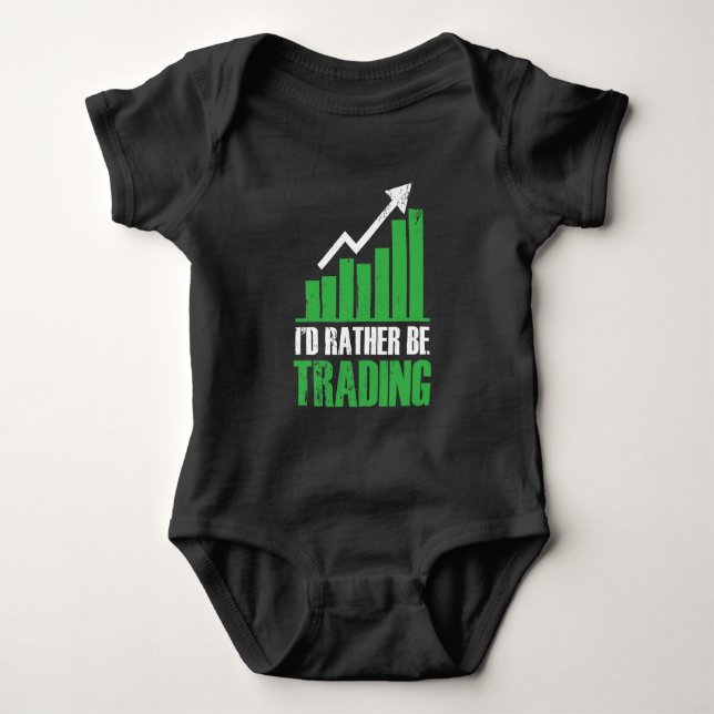 Funny Stock Market Trader Investor Baby Strampler (Vorderseite)