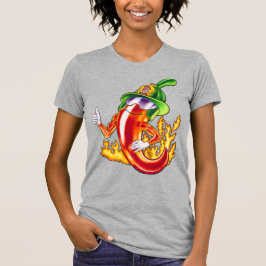 Funny Stolz Feuerwehrmann Chili on Fire gibt Thumb T-Shirt