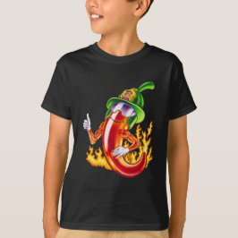 Funny Stolz Feuerwehrmann Chili on Fire gibt Thumb T-Shirt