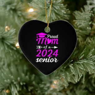 Funny Stolz Mama eines Abschluss-Geschenks 2024 Keramik Ornament