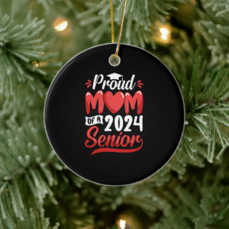 Funny Stolz Mama eines Abschluss-Geschenks 2024 Keramik Ornament