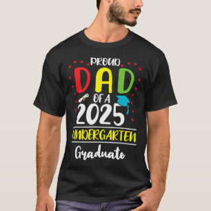 Funny Stolz Vater einer Cl of 2025 Kindergarten Gr T-Shirt