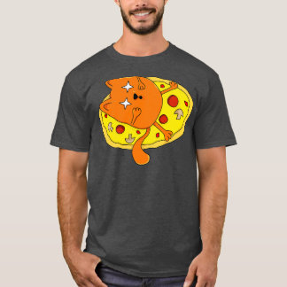Funny Stoned Pizza Cat T-Shirt