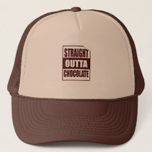 Funny Straight Outta Chocolate Design Truckerkappe