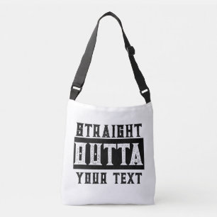 Funny 'Straight Outta Your Text' Tragetaschen Mit Langen Trägern
