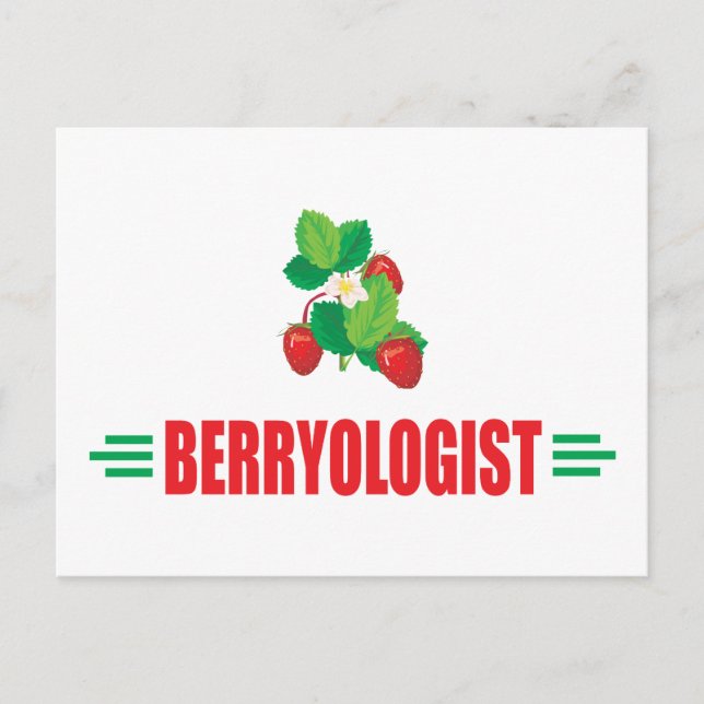 Funny Strawberries Postkarte (Vorderseite)