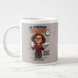 Funny Stressed Teacher Tasse