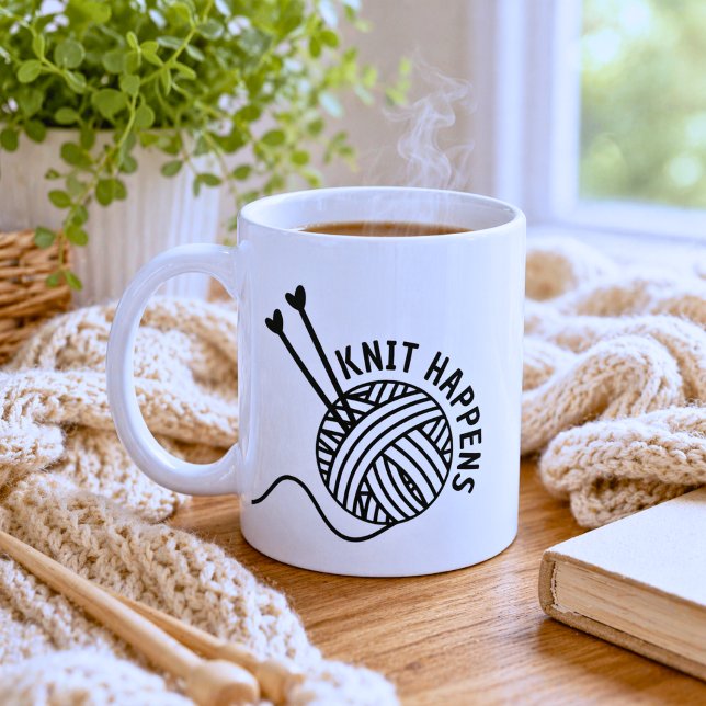 Funny Strick Happens Kaffeetasse (Von Creator hochgeladen)