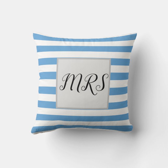 Funny Striped Mrs. Kissen (Rückseite)