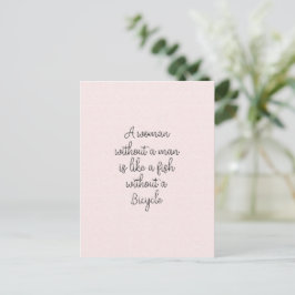 Funny Strong Woman Female Quote Girlpower Card Postkarte