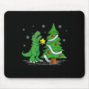 Funny Struggle is Real Dinosaur T-rex Dino Christm Mousepad