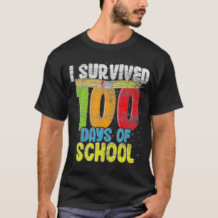 Funny Student 100. Tag Geschenk überlebte ich 100  T-Shirt