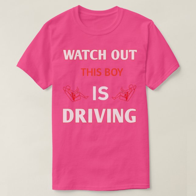 Funny Student Driver gibt neuen Treiber dieser Jun T-Shirt (Design vorne)