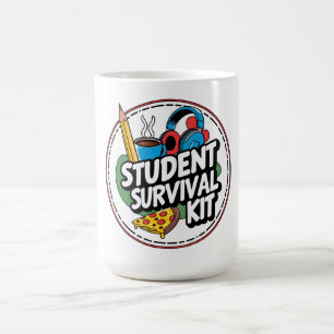Funny Student Survival Kit Zurück zum Shirt Kaffeetasse