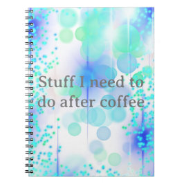 Funny Stuff, das ich nach dem Kaffeeheft machen mu Notizblock