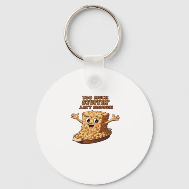 Funny Stuffing Overload Erntedank Classic T-Shi Schlüsselanhänger (Vorderseite)