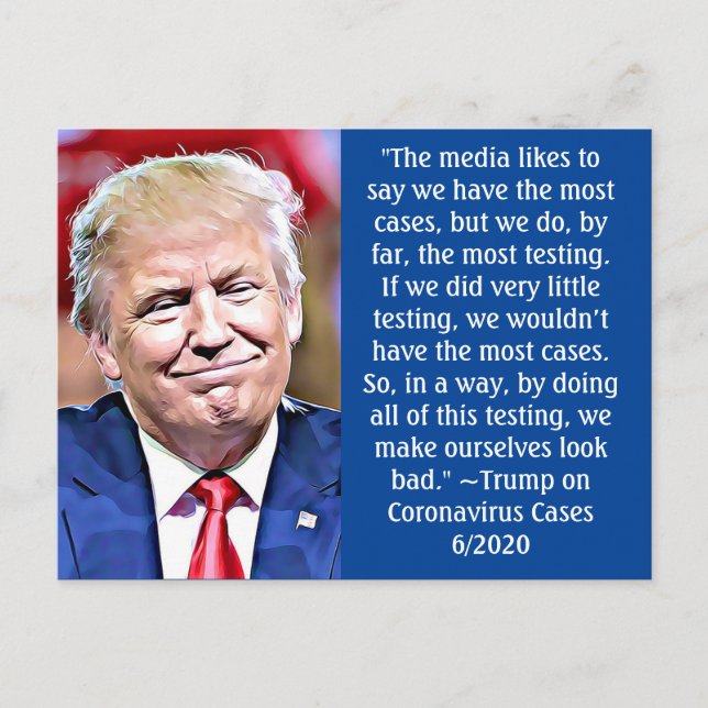 Funny Stupid Trump zitiert Memorabilia Keepake Postkarte (Vorderseite)